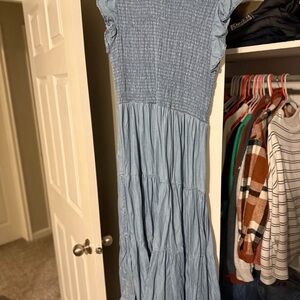 Blu Pepper Light Blue Maxi Dress